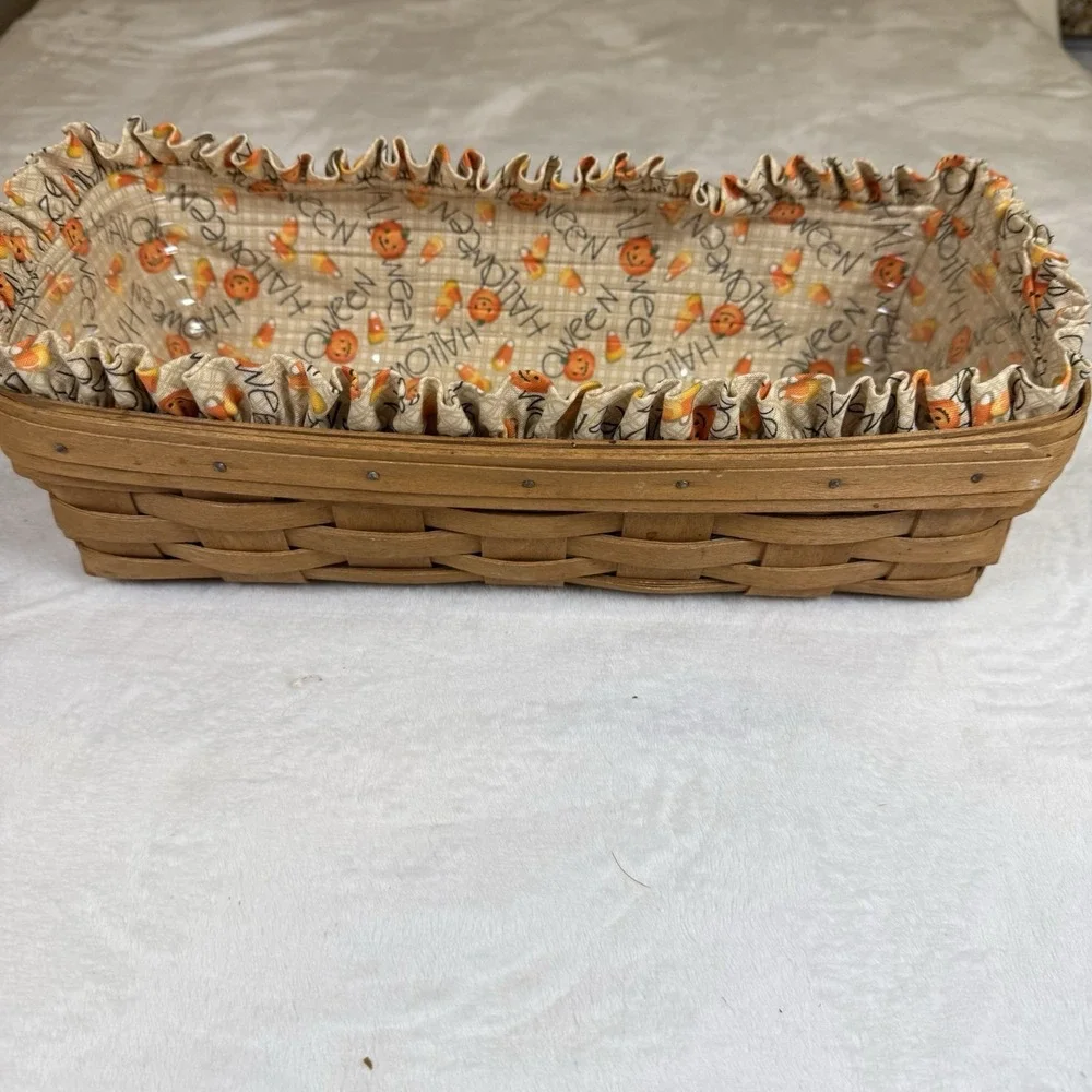 Vintage 1998 Longaberger Basket Halloween Liner Protector Dresden Ohio USA